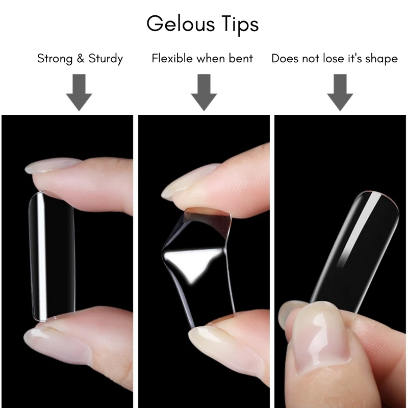 Short Coffin Soft Gelous Press-On Tips - The KiKi Company