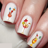 Cocktail drink Nail Transfer Decal - The KiKi Company