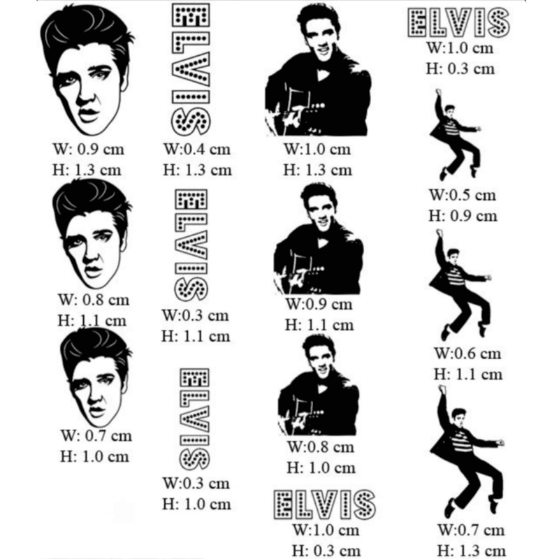 Elvis Presley Nail Transfer Decal - The KiKi Company