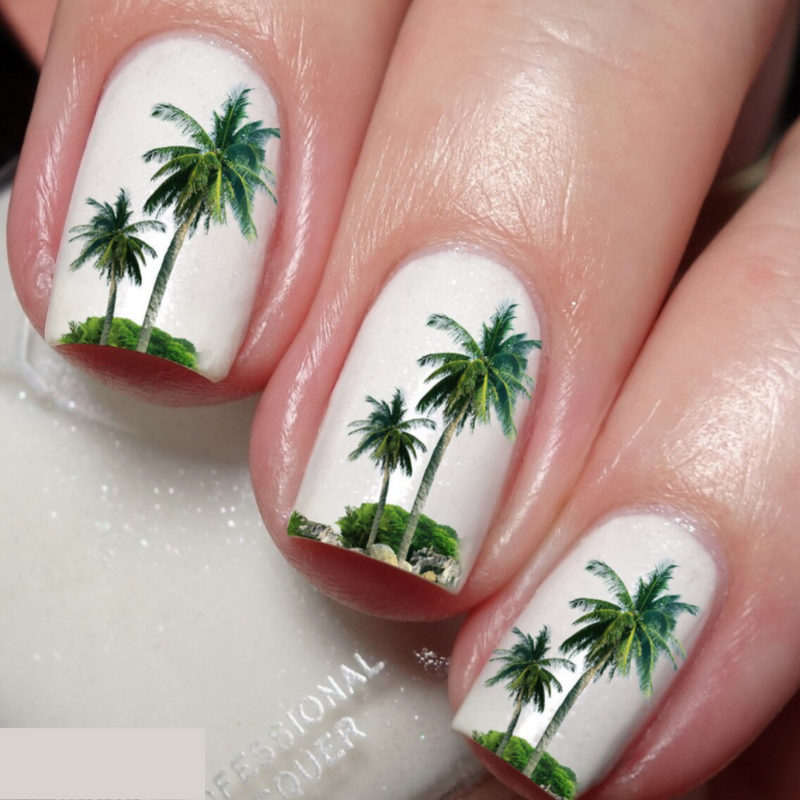 Palm Tree Nail Transfer Decal - The KiKi Company