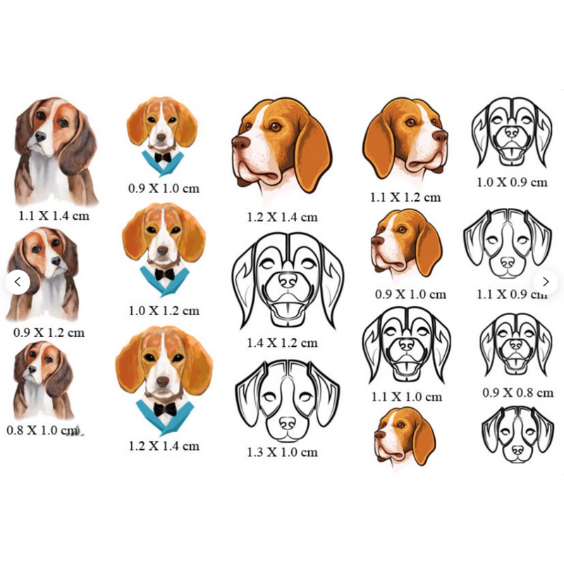 Beagle Dog Puppy Nail Decal - The KiKi Company