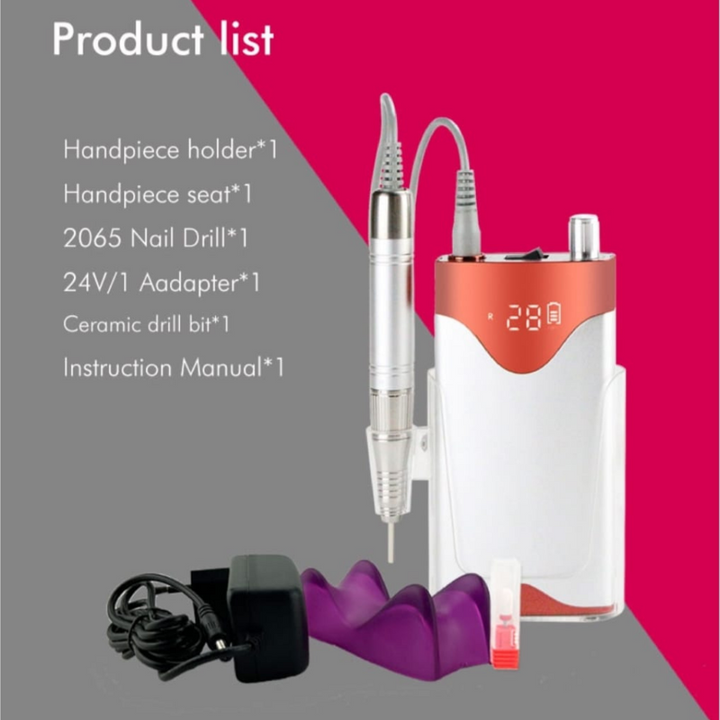 Allure Portable 35,000RPM Nail Drill - The KiKi Company